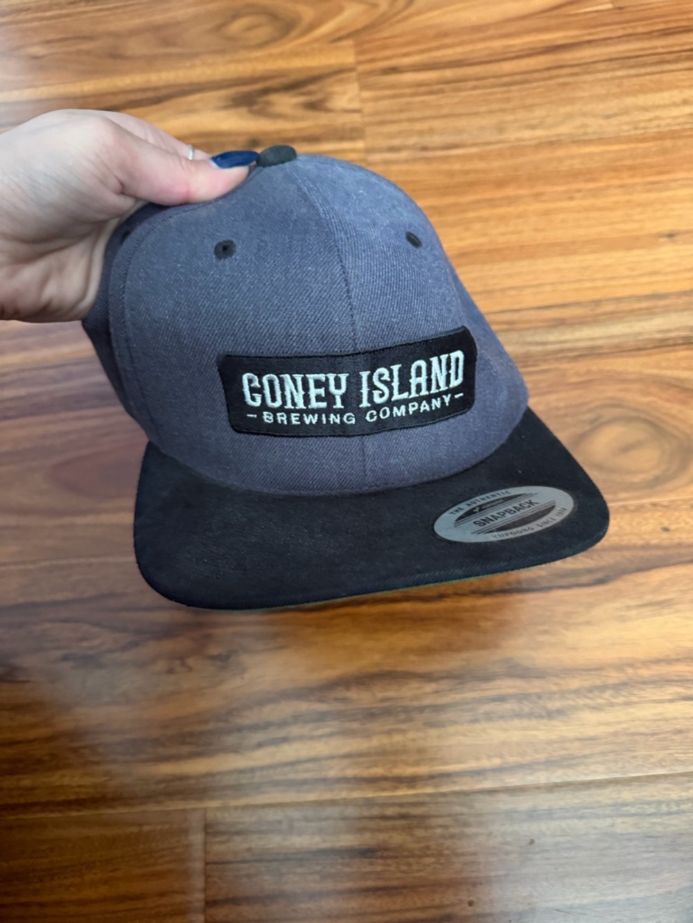 Coney Island Brewing Company Two-Tone Snapback Hat - Blue & Black